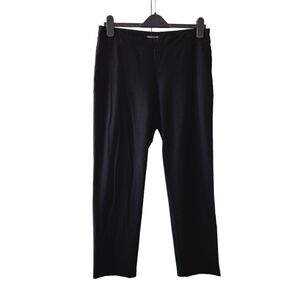 Eileen Fisher Textured Crepe Black Pull On Pants